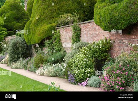 Powis Castle Gardens Welshpool Wales Uk This 17c Baroque Garden Is