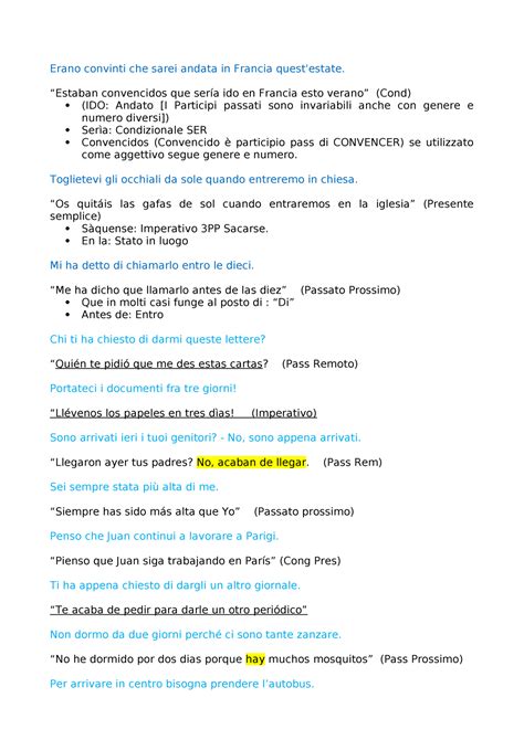 Por favor, ten en cuenta que no se puede desactivar esta función. Traduzione frasi dall'italiano allo spagnolo UNIPD - StuDocu