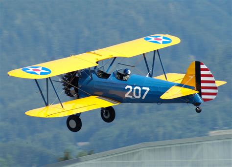 Stearman Biplane Aircraft Model Airplanes Vintage Aircraft