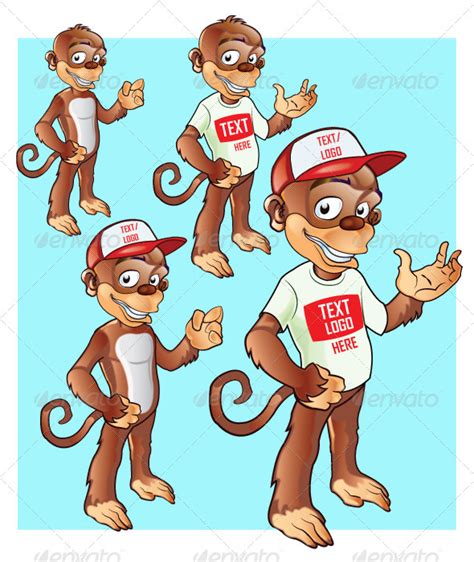 Monkey Mascot By Gagu Graphicriver