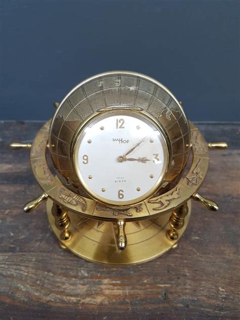 Imhof Swiss Birks Nautical Globe Clock