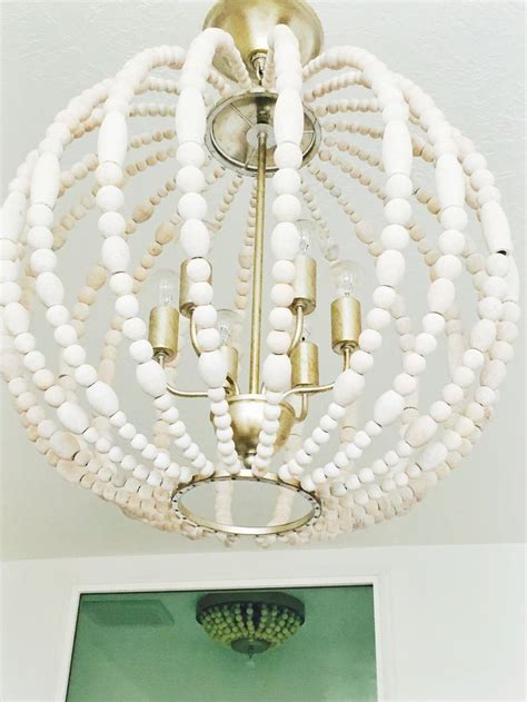 Wood Bead Chandelier Light Fixture How To Make Your Own Wood Bead