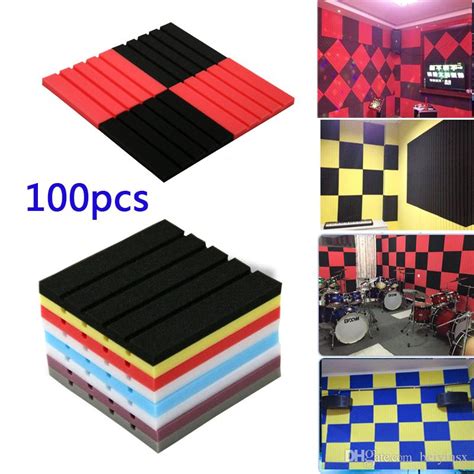 Acoustic foam is used not only for sound and recording studios, but it is also an ideal noise insulation component for a normal room. 2020 100 Pack Groove 2cm Acoustic Foam Ceiling ...