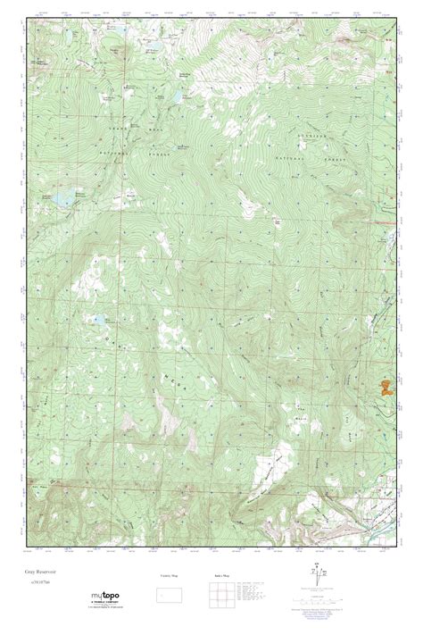 Mytopo Gray Reservoir Colorado Usgs Quad Topo Map