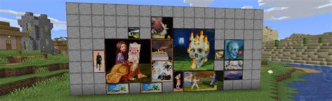 How To Make And Use A Painting In Minecraft Painting Door And Custom