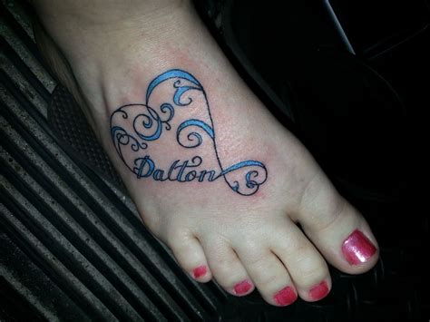My Infinity Heart Tattoo With My Sons Name Dalton Hd Tattoos Name