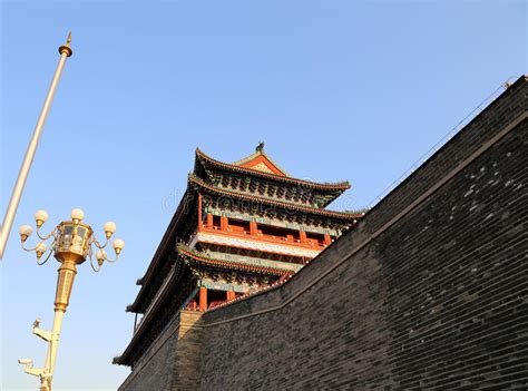 Zhengyangmen Gate Qianmen Beijing China Stock Photo Image Of