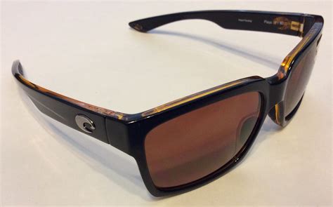 costa del mar playa sunglasses black and amber frame polarized copper 580p lens