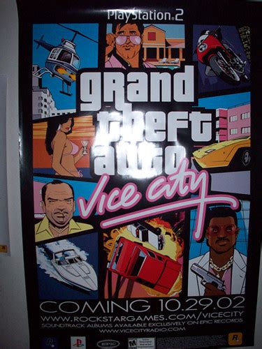 Vice City Poster This Is The Grand Theft Auto Vice City Po Flickr