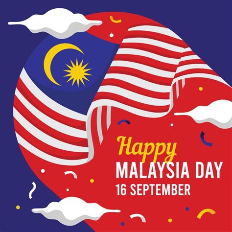 The malaysia flag vector files can also be reduced with a sharp result. Malaysia day concept | Free Vector