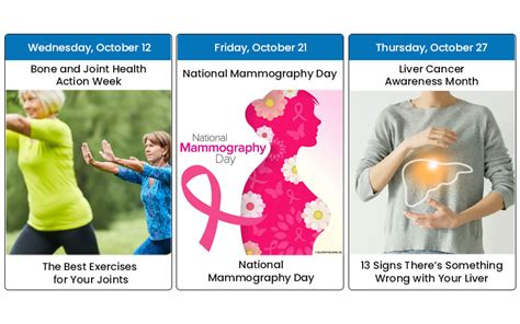 Your October 2022 Health Days Calendar Baldwin Publishing