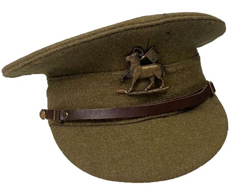 Original 1947 Dated British Army 1922 Pattern Peaked Cap In Hats