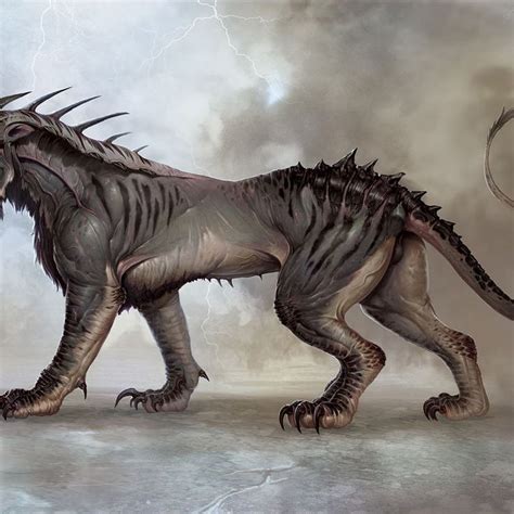 Cat Creature By Young Hwan Lee On Artstation Creatures Cats Lion