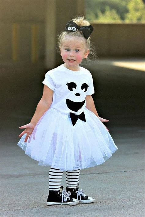Girl Ghost Costume Kids Halloween Shirt Girl Tutu Costumes Ghos