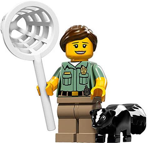 Lego Minifigures Series 15 Animal Control Officer With Skunk Minifigure