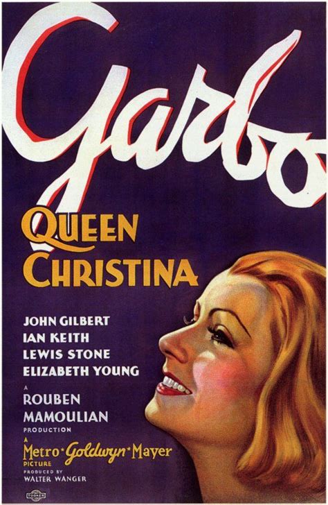 Queen Christina 1933 Greta Garbo John Gilbert Film Posters Vintage Vintage Film Vintage