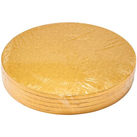 14 Round Gold Foil Cake Board Decopac