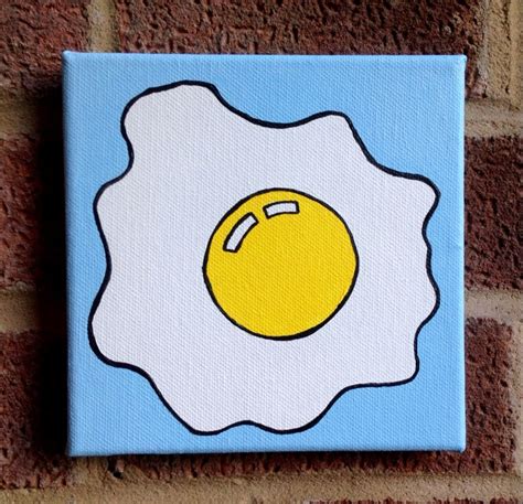 1280x1069 painting ideas tumblr new painting ideas painting ideas. Fried Egg Pop Art Painting Acrylic On Canvas