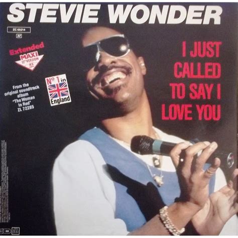 I just called to say i love you by Stevie Wonder, 12inch with vinyl59