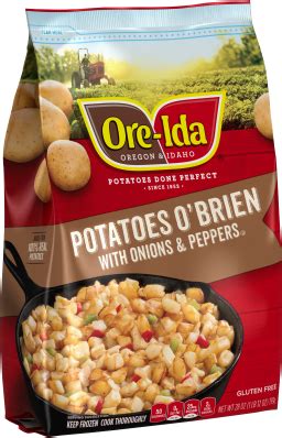 Bake the eggs/potato mixture for 20 minutes; Potatoes O'Brien | ORE-IDA