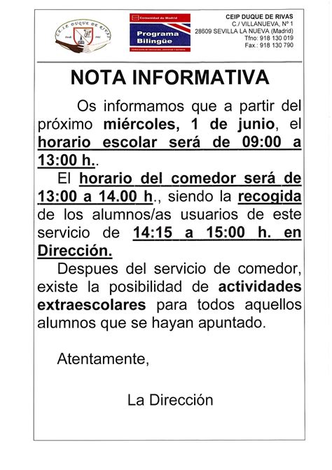 Nota Informativa