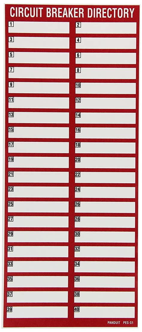 Note how the phases are marked in this example. 30 Circuit Breaker Panel Label Template Freeware ...