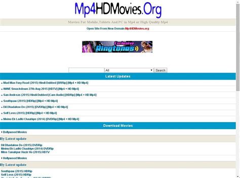 It is a site which provides links of other sites to watch the home page provides the list of latest movies which are recently updated on its server. MP4 Bollywood Movies, Top 10 Sites to Download