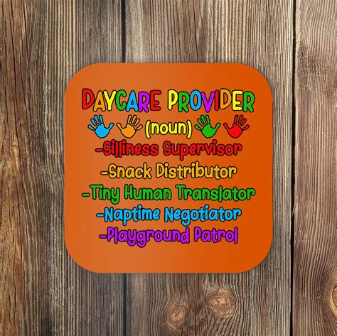 Daycare Provider Definition Daycare Teacher Day Coaster Teeshirtpalace