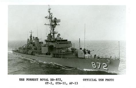 Destroyer Photo Index Dd 872 Uss Forrest Royal