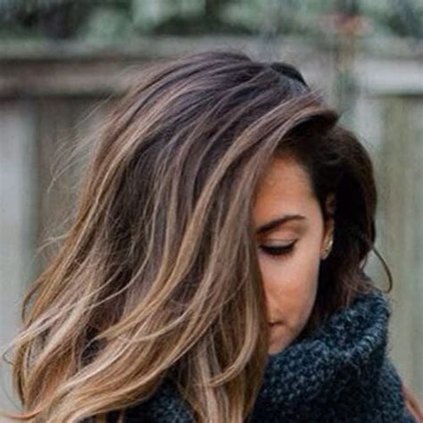 Medium Length Hairstyles Brown With Blonde Highlights