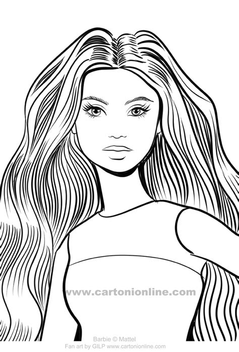 Barbie Fashionista 14 Coloring Page