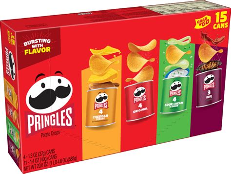 Pringles Grab And Go 4 Flavor Variety Pack