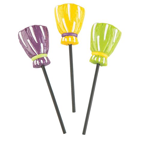 Frosted Witchs Broom Lollipops Discontinued Halloween Lollipop