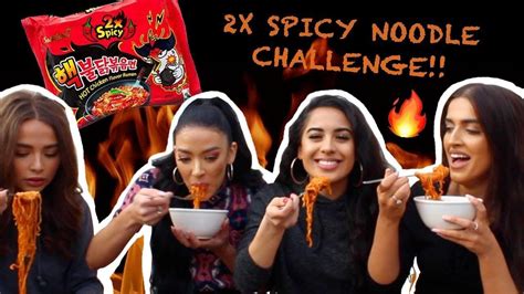 2x Spicy Noodle Challenge And Get To Know Us Youtube