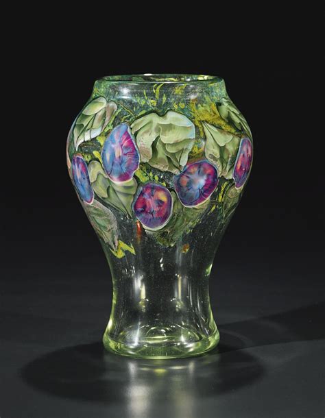 Tiffany Studios New York Iridescent Favrile Glass Vase Art
