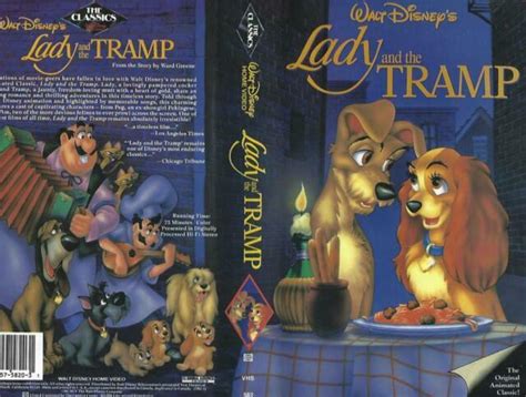 Lady And The Tramp 1987 Vhs Disney Classic Black Diamond 1st Release