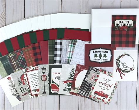 Christmas Card Kit Card Making Kit For Adults Holiday Card Kits Make