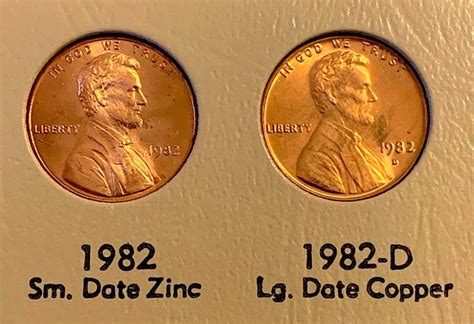 Here You Can See The Visual Differences Between The Small Date Penny Vs Large Date