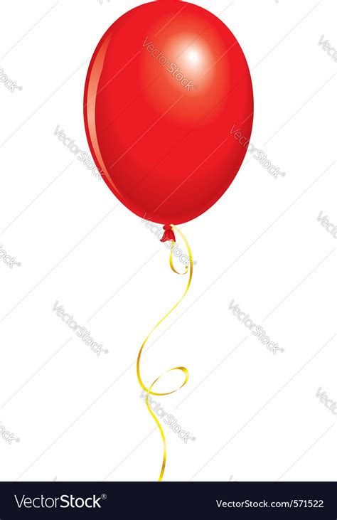 Red Balloon Royalty Free Vector Image VectorStock