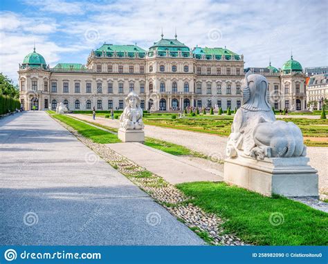View With Belvedere Palace Schloss Belvedere Built In Baroque