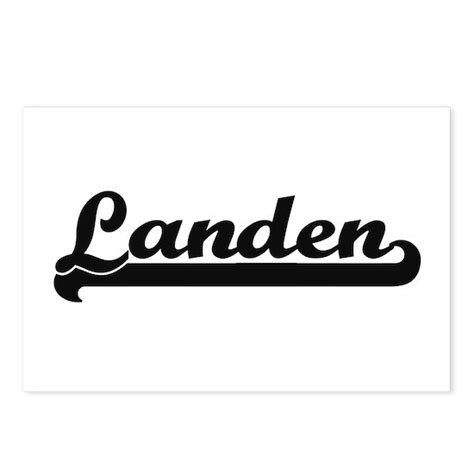 Landen Classic Retro Name Postcards Package Of 8 By Tshirts Plus