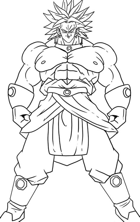 Dragon ball z coloring pages broly see more images here : Broly Super Saiyajin - Dragon Ball Z Kids Coloring Pages