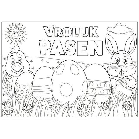 Lauras passie dokter lauras passie journalist lauras passie paardrijden. Vrolijk Pasen Kleurplaat Makkelijk | kleurplaten van dieren