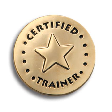 Certified Trainer Lapel Pins Gold 10set Certification Pin