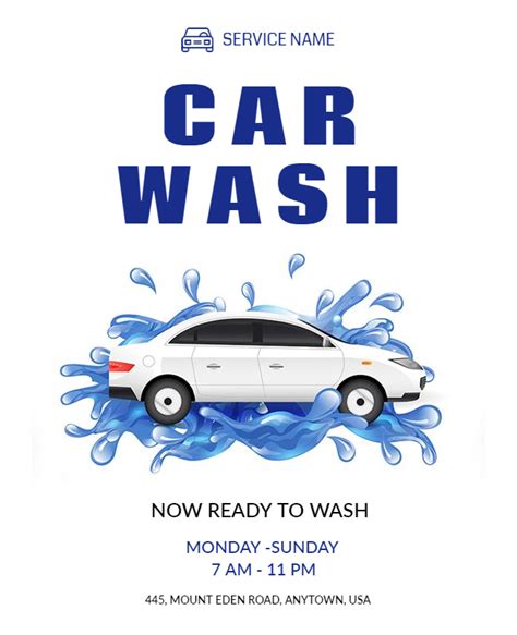 Car Wash Poster Ideas And Examples Photoadking Blog