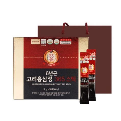 Jungwonsam 6 Year Old Korean Red Ginseng Extract 365 Stick Korea E Market