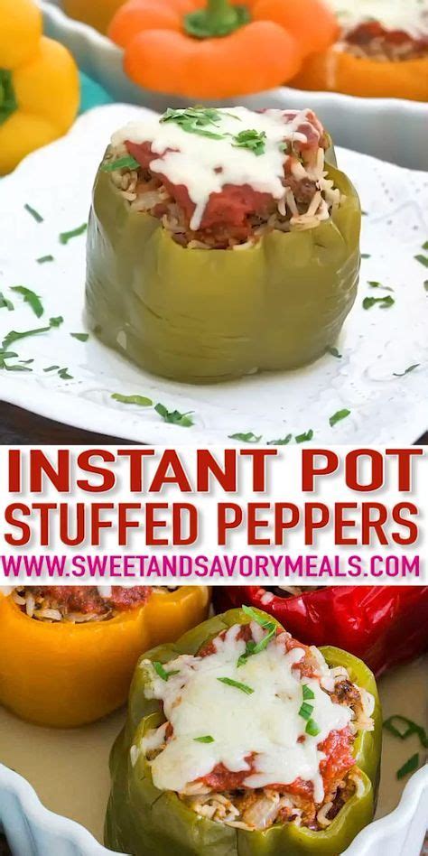 Instant Pot Stuffed Pepper Is The Perfect Blend Of Ground Beef