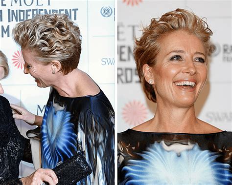 Emma thompson wore her short hair in emma thompson on how she discovered an unusual recipe for wedded bliss. Over 60? Get Haircut Inspiration From These Celebrities