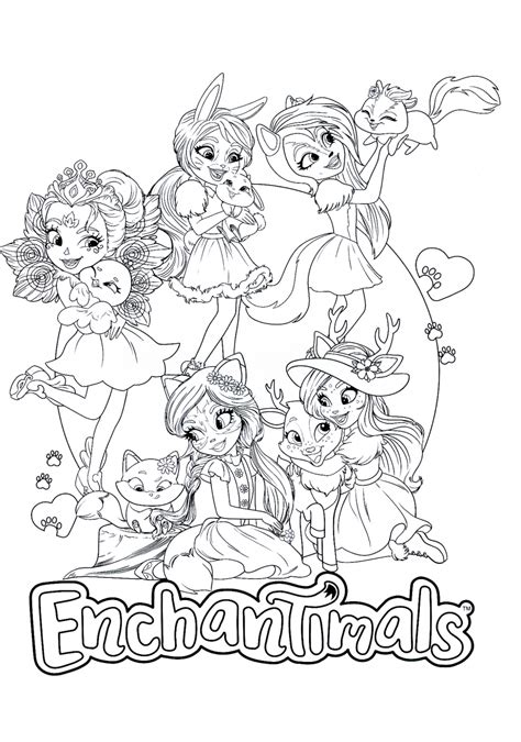 Enchantimals New Coloring Pages