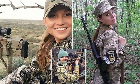 Ukraine Female Soldiers Become Stars After Posting Images From The Frontline Daily Mail Online